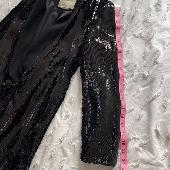 Cartonniere Black Sequin Blazer size XS - Picture 8 of 10
